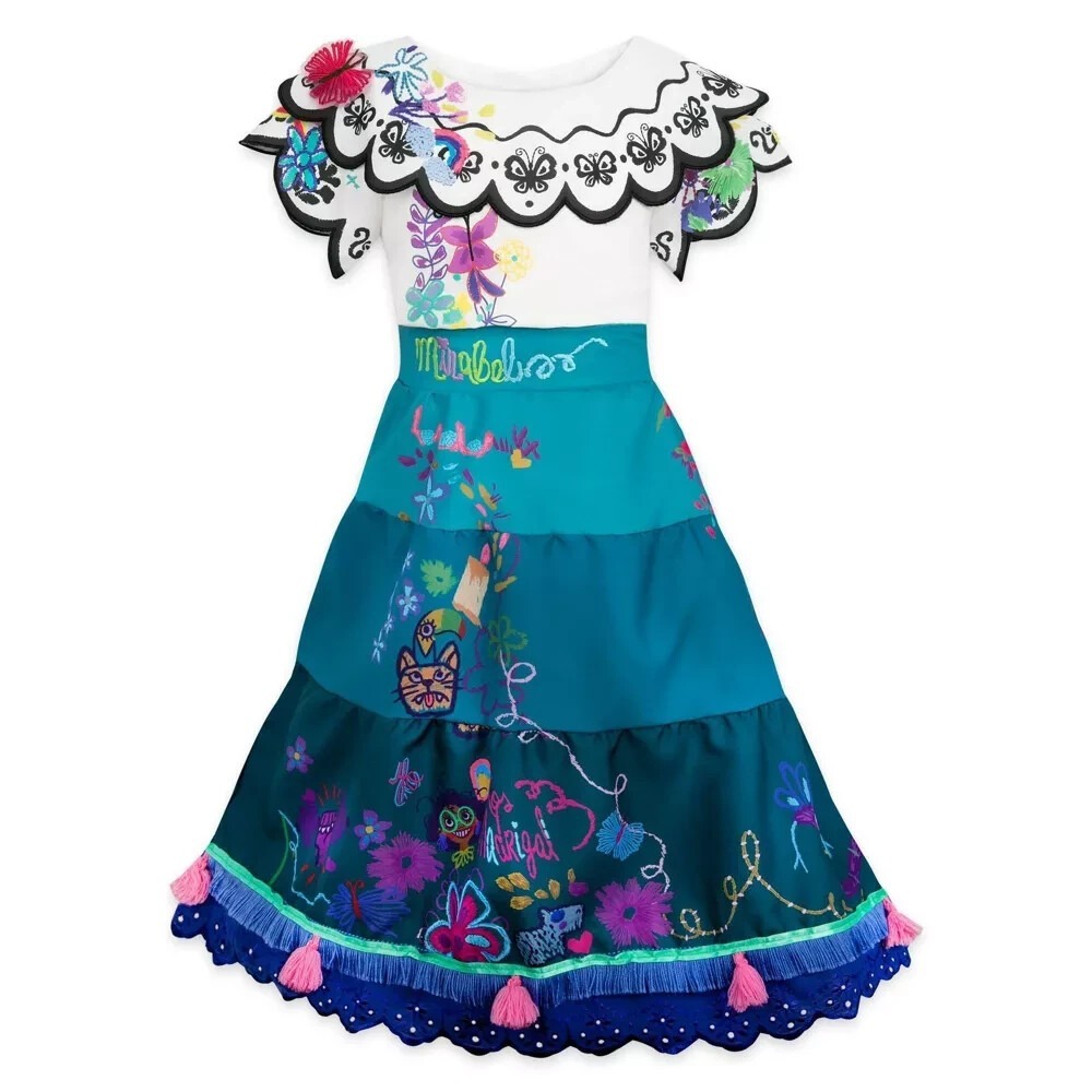 Disguise Disney Girls Encanto Mirabel Premium Gown Costume Size M 8-10 NWT